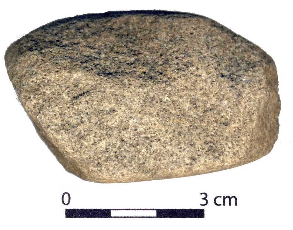 Quartzite hammerstone from the Mitchell Ridge