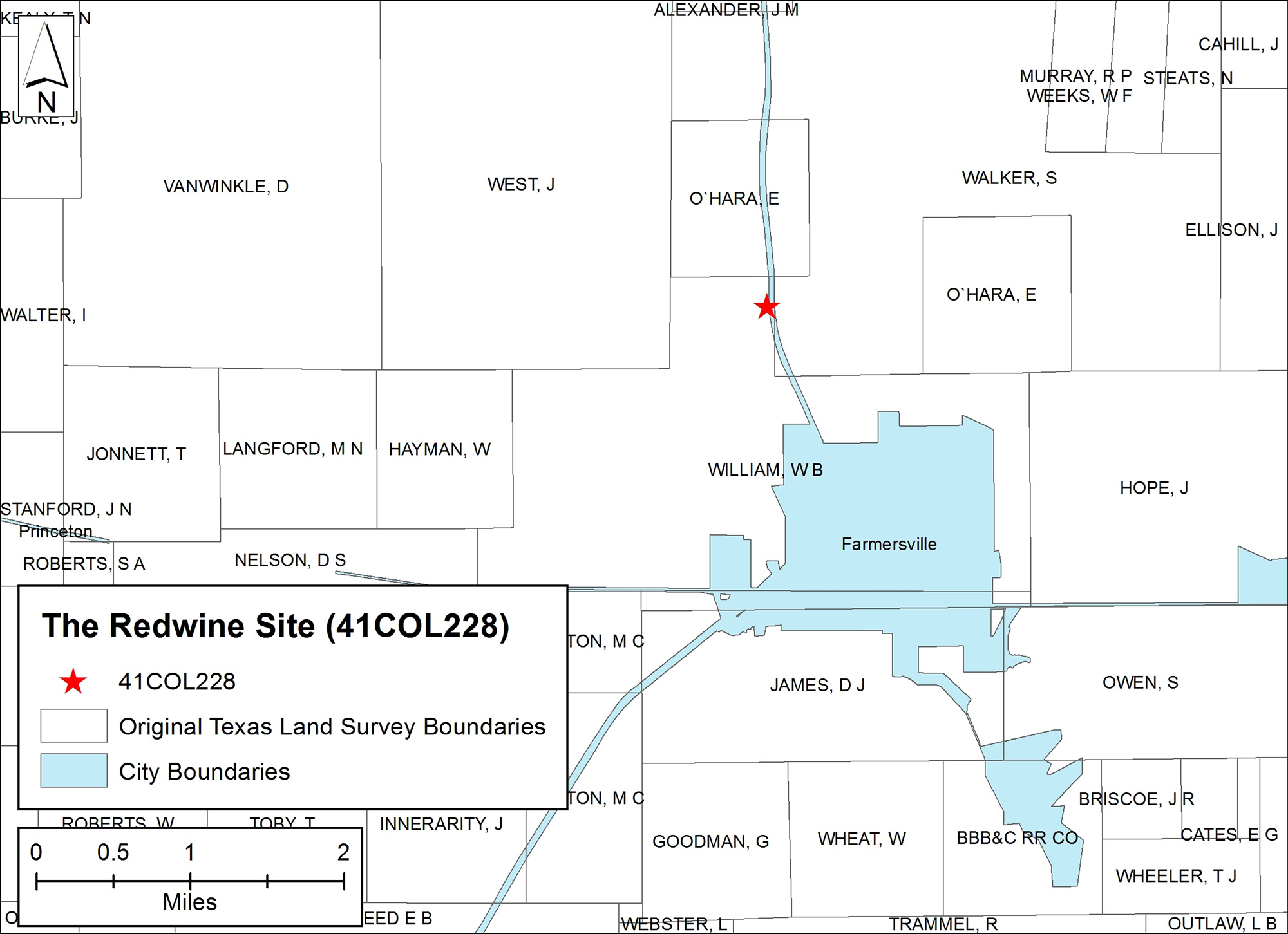 map showing house location