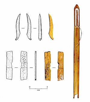 Image of Aransas III bone tools.