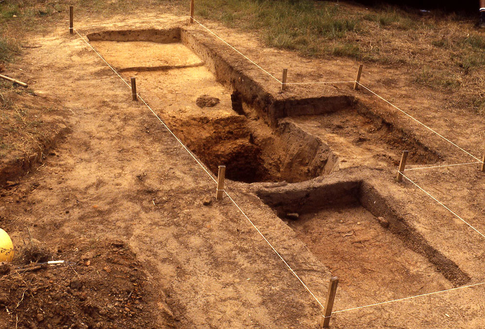 photo of well 2 encountered in the 1981 excavations