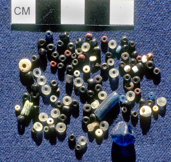 photo of glass trade beads