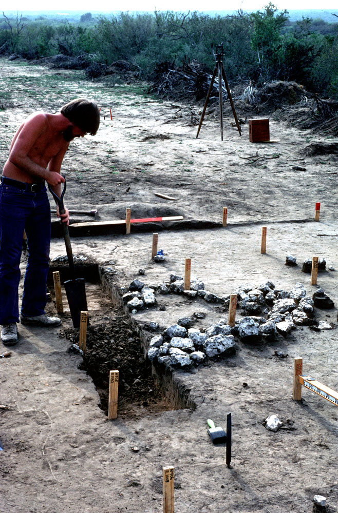 photo of  the excavation