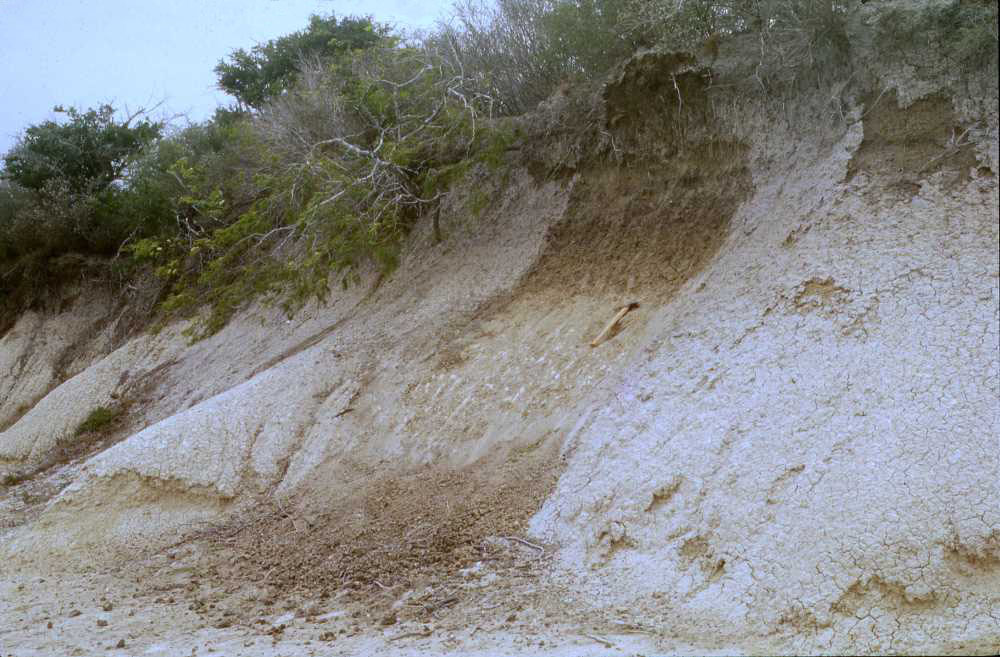 Stabilized clay dune
