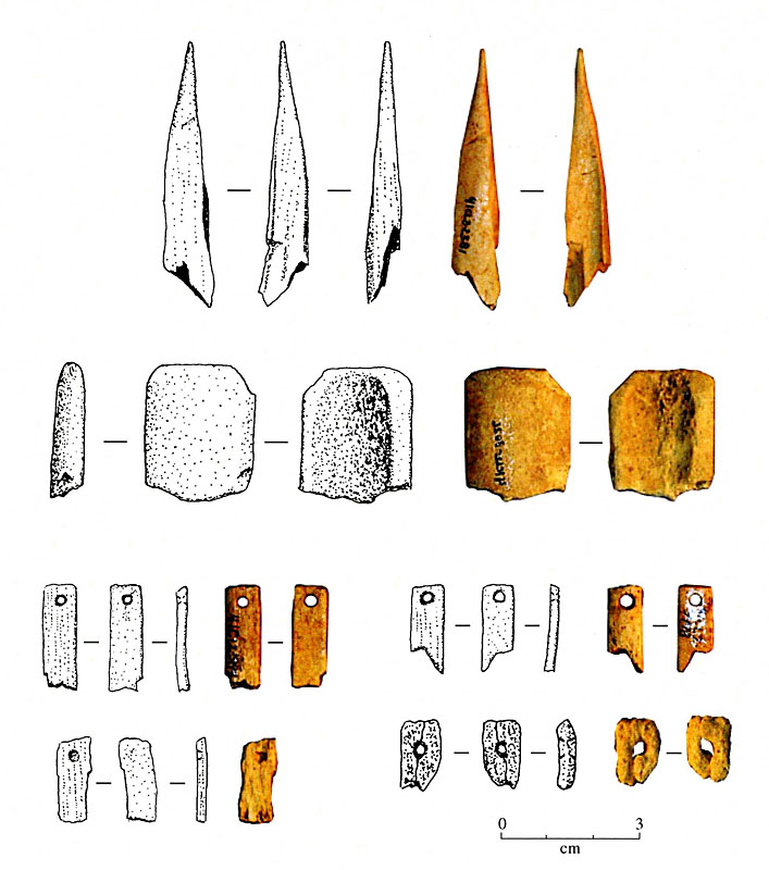 Bone tools from the Guadalupe Bay site