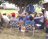 Yes, there are trees in west Texas, and the campground was a great place to gather and talk EM although the nearly constant drum of generators from the nearby electric plant did get tiresome.