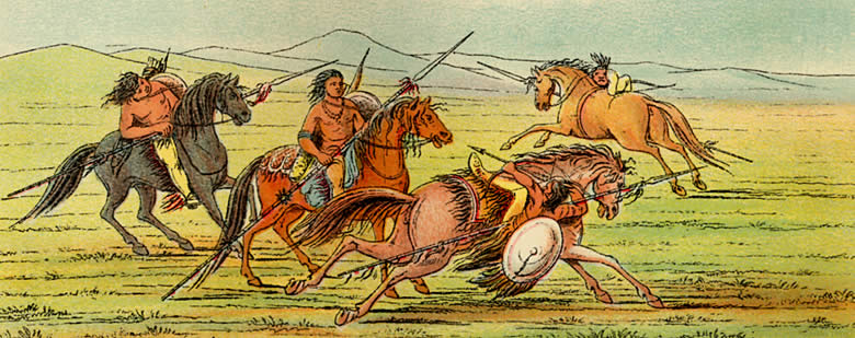 Comanches on horseback