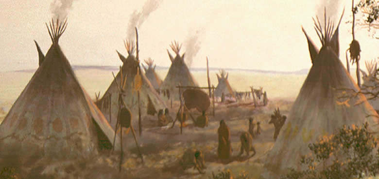 Indian encampment