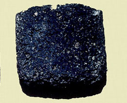 photograph of a basalt mano
