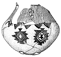 drawing of ceramic jar