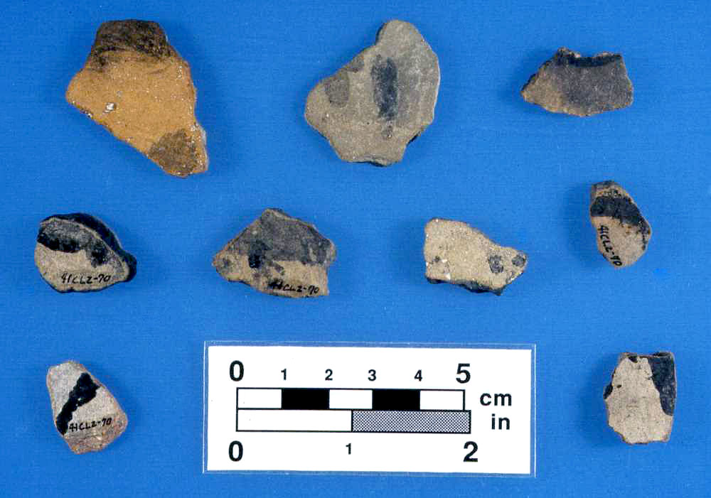 Image of Typical Rockport pottery sherds.