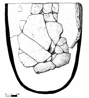 Image of Partially reconstructed Goose Creek Plain jar.