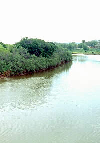 The deep Clear Fork of the Brazos River