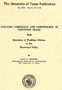 cover page of "Culture Complexes, and Chronology in Northern Texas"