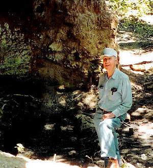 photo of Albert Redder in front of Horn Shelter