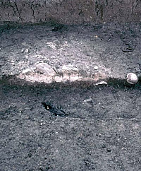 Photo of surface hearth