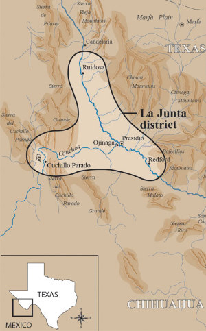 map of La Junta district and  Big Bend