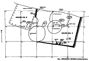 Plan map of La Junta houses 
