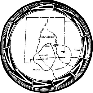This map shows the core area of the Jornada Mogollon as defined by archeologist Donald J. Lehmer in 1948