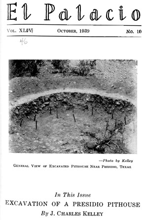 photo of Kelley’s first article on his archeological work at La Junta 