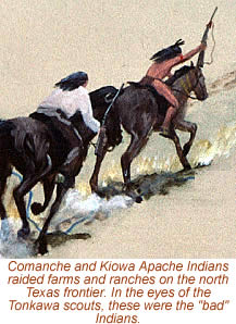 painting of Comanche and Kiowa Indians