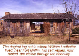 photo of Ledbetter's cabin