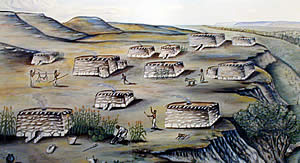 slabhouse village scene