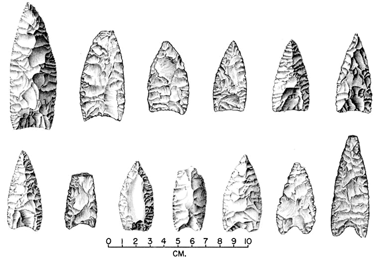 drawings of Late Archaic Knives