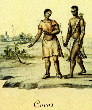 Image of Cocos, one of the Karankawa-speaking groups.