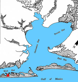 Image of environmental zones of the Galveston Bay area.