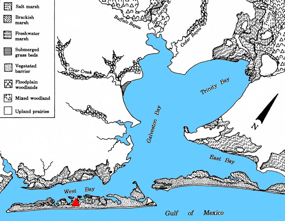 Image of environmental zones of the Galveston Bay area.