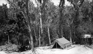 photograph of the tent
