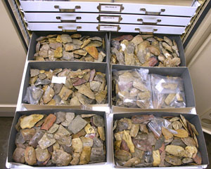 photo of artifact drawer