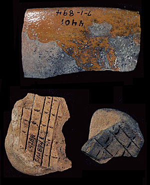 photo of historic ceramic fragments