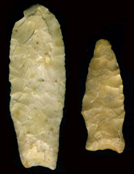 photo of early archaic dart points