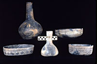 Pottery from middle group of interments.