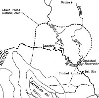 Map of the Lower Pecos