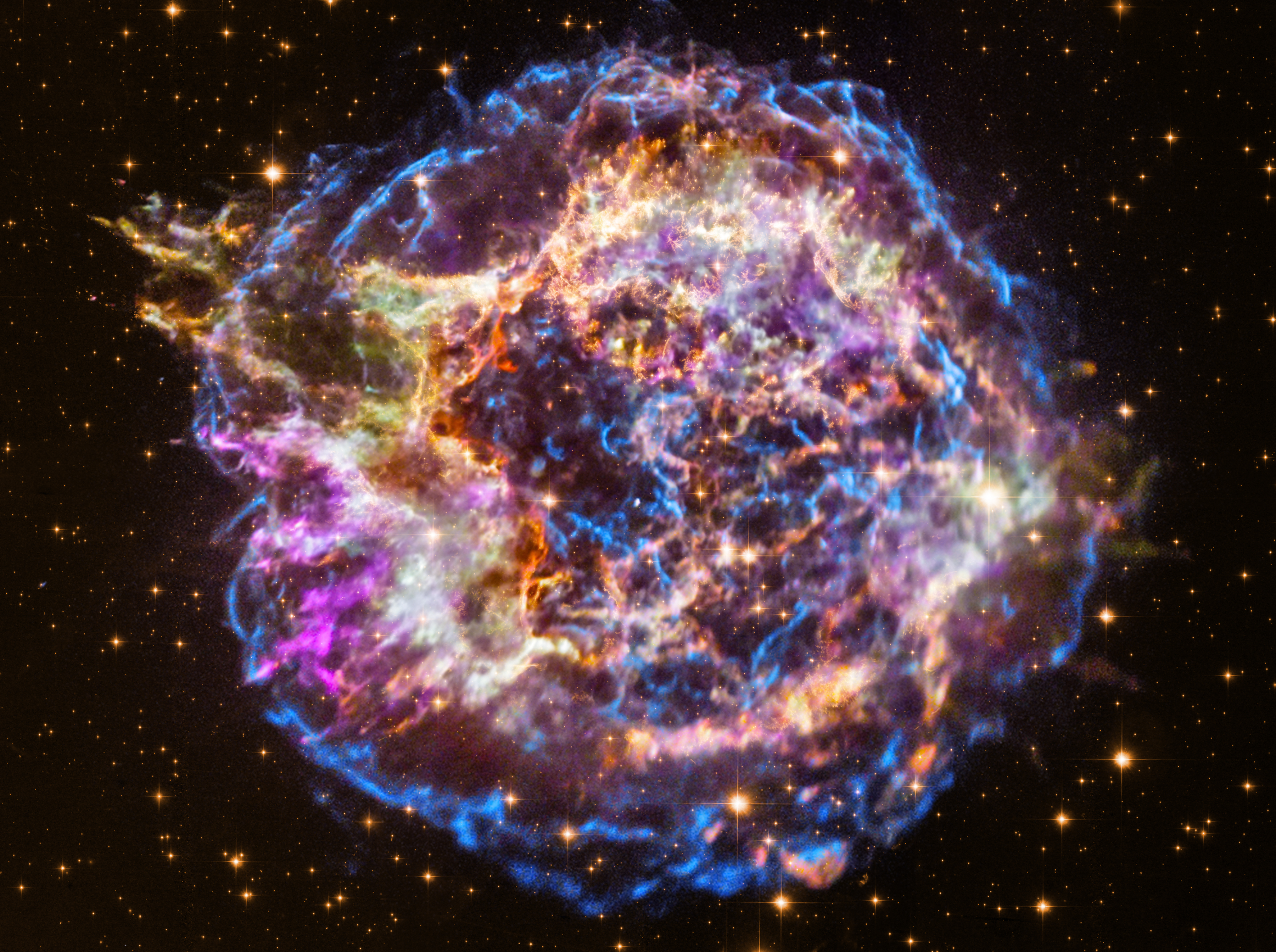 colorful supernova explosion photograph