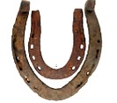 Image of horseshoes found on the farm