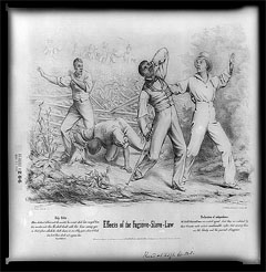 Illustration of effects of fugitive slave law