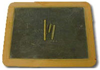 photo of an nbroken writing table