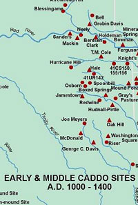 early and middle Caddo sites