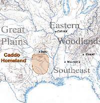 map of Caddo homeland