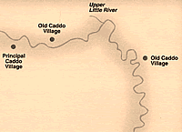 Caddo villages on the Great Bend of the Red River