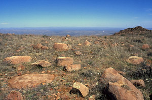 Photo of view across occupied saddle	