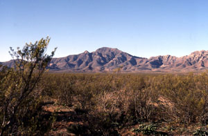 photo of the Franklin Mountains