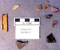 photo of pit 3 artifacts